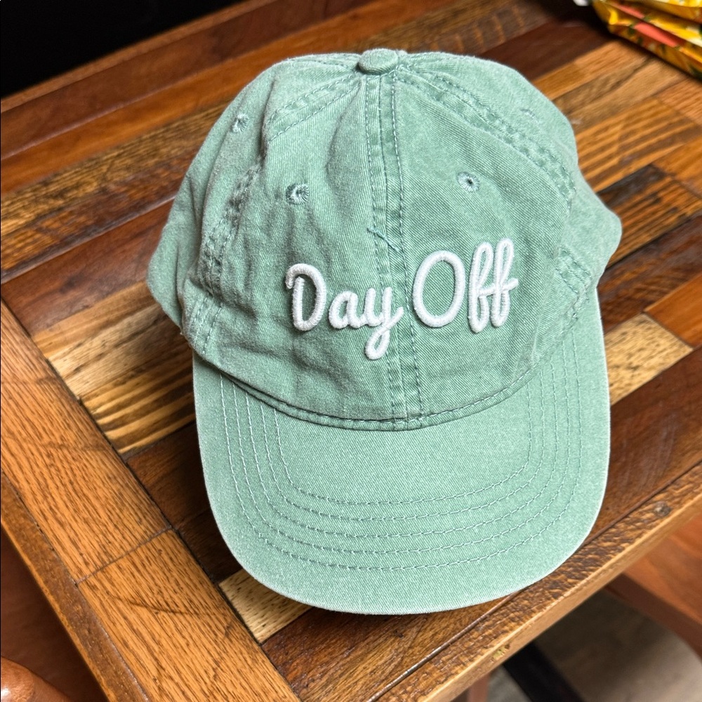 Women's Green and Camo Casual Hat Embroidered Day Off Ball Cap